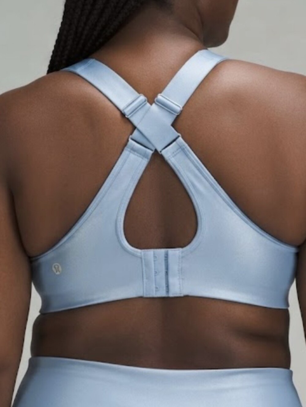 Lululemon All Powered Up Bra Medium Support Light Blue Women’s Size 42DD